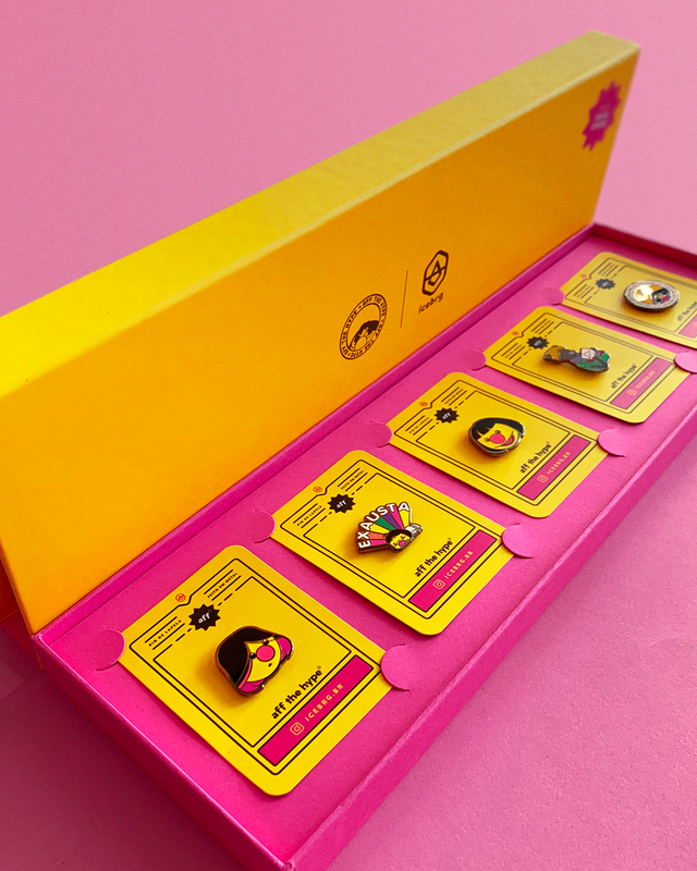 Box Colecionador: pins + caixa