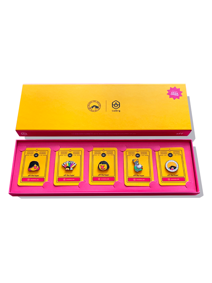 Box Colecionador: pins + caixa