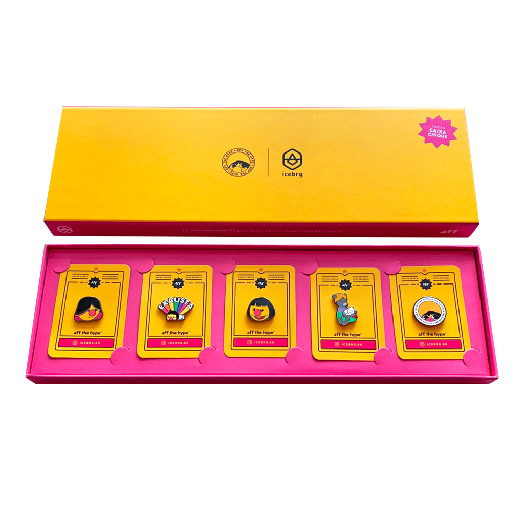 Box Colecionador: pins + caixa