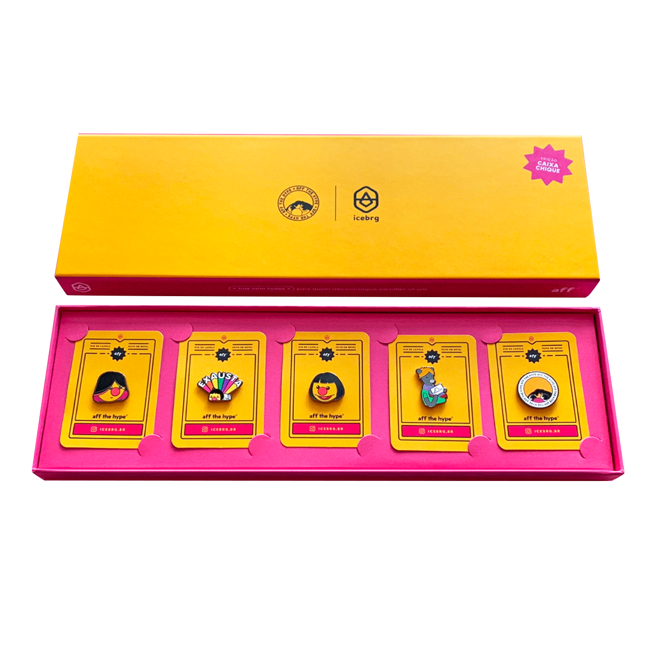 Box Colecionador: pins + caixa